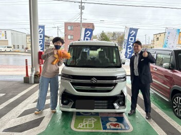 Ｓ様　スペーシアカスタムご納車おめでとうございます！！